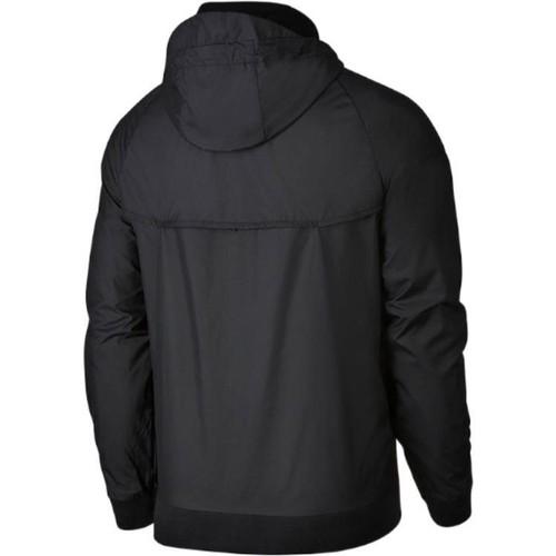 Nike Спортивная куртка с капюшоном и логотипом, однотонная, модель AT5271-010