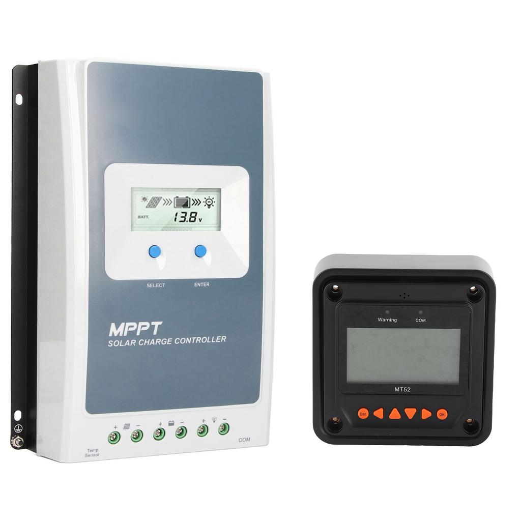 Солнечный контроллер заряда MT52 с удаленным дисплеем MPPT 40A 12V 24V с датчиком температуры