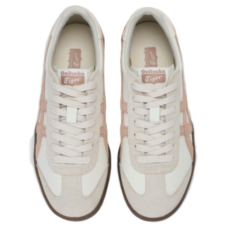 ONITSUKA TIGER Tokuten Comfortable Versatile Non-Slip Wear-Resistant Low-Top Skate Shoes Unisex Sneaker Off-White Brown 1183C086-103