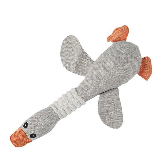 Игрушки для домашних животных Звуковая игрушка, устойчивая к укусам, с удлиненной шеей, для снятия тревожности, для стачивания зубов, для маленьких собак и щенков
