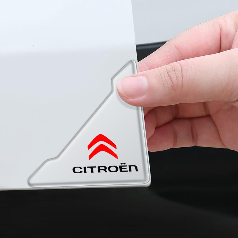 FFEC7 2Pcs Car Door Corner Protection Decals Stickers Accessories For Citroen Elysee Berling C4 C5 C1 DS3 Picasso C2 C3 Xsara Cactus