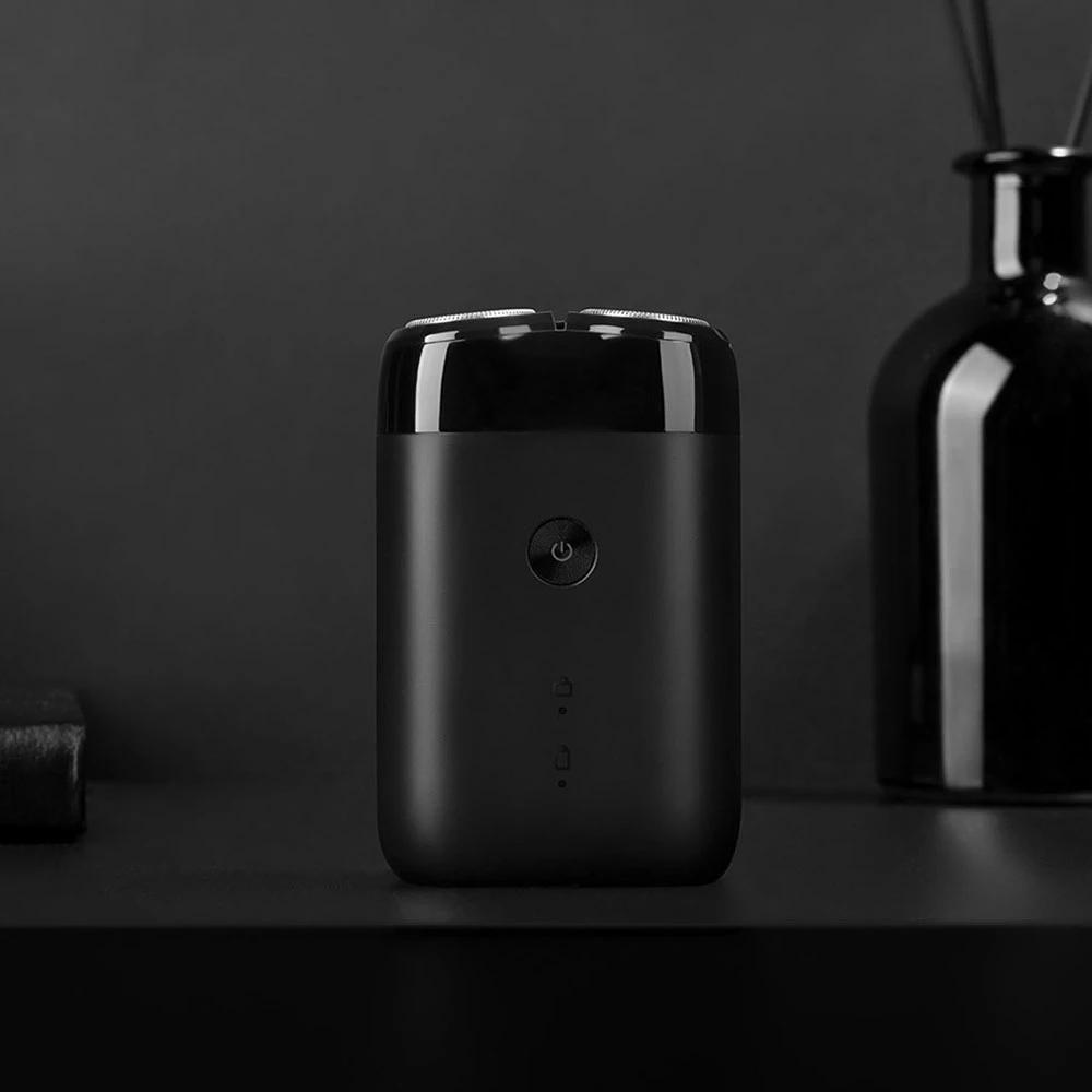 XIAOMI MIJIA S100 Электробритва с двумя лезвиями Портативная бритва для сухой и влажной уборки, триммер для бороды, резак для бороды, USB аккумуляторная для мужчин, бритвенный станок