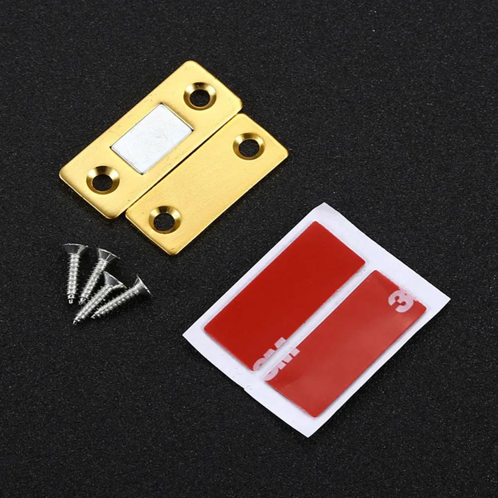 2 шт./комплект прочный дверной доводчик магнитный дверной фиксатор защелка дверной магнит мебельный шкаф винт/наклейка ультра тонкий