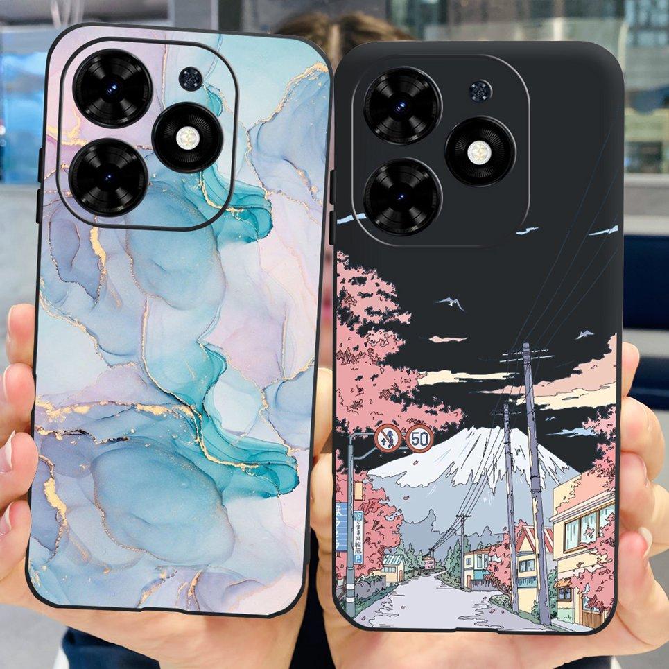 Чехол Funda Для Infinix Hot 40i Hot40i 2023 Новая Мода Задняя Крышка Цветная Печать Картины Чехлы Для Телефона На Hot 40 i Мягкий Матовый