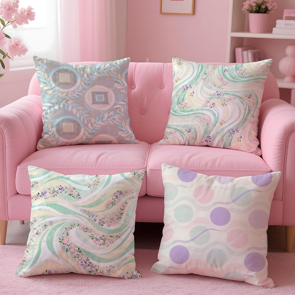 Casual European Fashion Brand EEsprit Cushion Cover Pillow Case Soft Skin Friendly Fabric Concealed Zipper