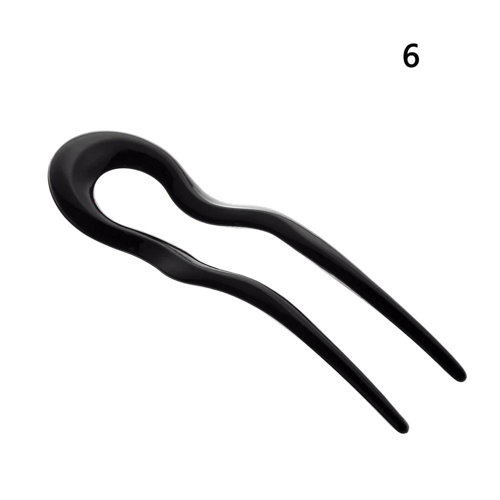 U Shaped Hairpin French Style Hair Stick Shell Hair Pin Metal Hair Pin Fork Sticks Pins for Women Girls Hair Styling Accessories