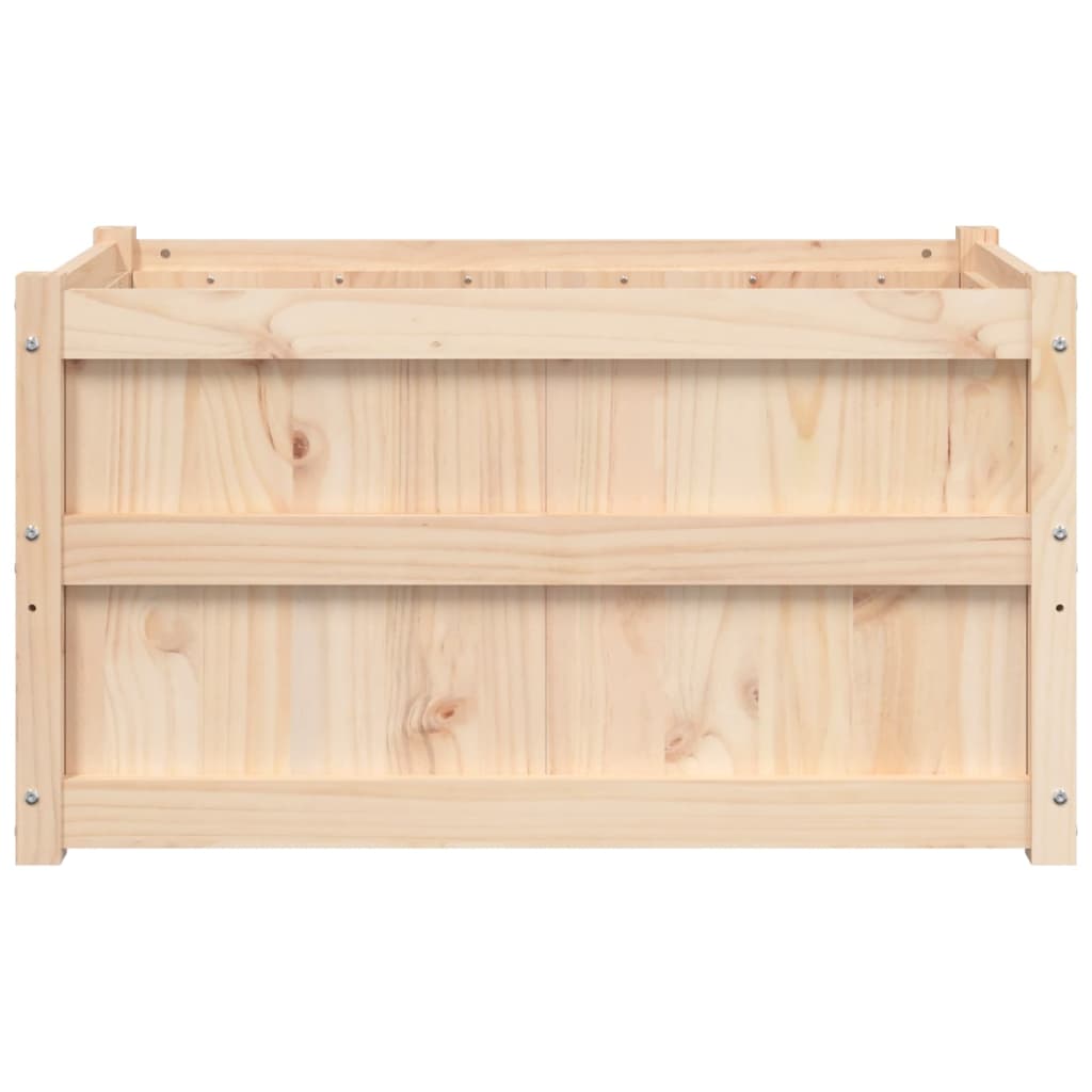 Vidaxl Donica Ogrodowa, 90X50X50 Cm, Lite Drewno Sosnowe