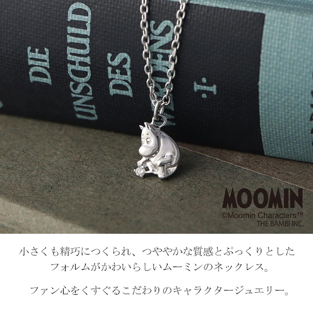 Gin no Moomin Limited Edition Diamond Petite Ожерелье с подвеской-персонажем из серебра 925 пробы с коробкой [Shinjuku Kura] для женщин