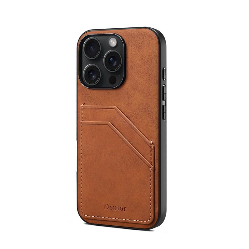 EUCAGR Luxury Wallet Phone Case Card Holder PU Leather Magnetic Pocket Cover For iPhone 17 Pro Max 17Pro 17E Soft Back Cover