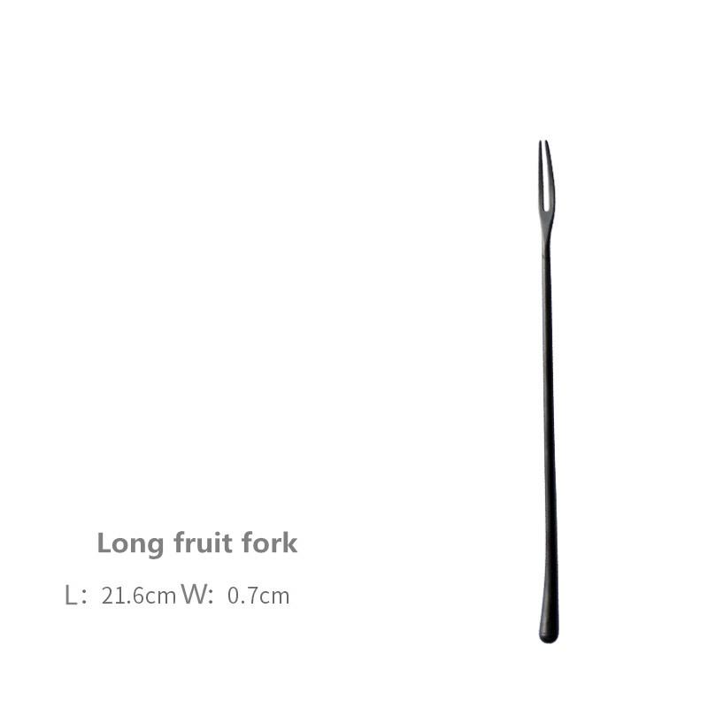 Набор столовых приборов в стиле ретро черного цвета из нержавеющей стали 304, набор из трех предметов: нож для стейка, вилка, ложка, кофейная ложка, вилка для фруктов