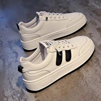 Женские новые осенние универсальные спортивные и повседневные туфли на толстой подошве, женские туфли на плоской подошве