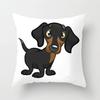 Чехол для подушки с изображением таксы, детский подарок, 45x45 см, милые подушки с изображением собак, животных, щенков, чехлы для подушек с изображением колбасы, наволочки на заказ