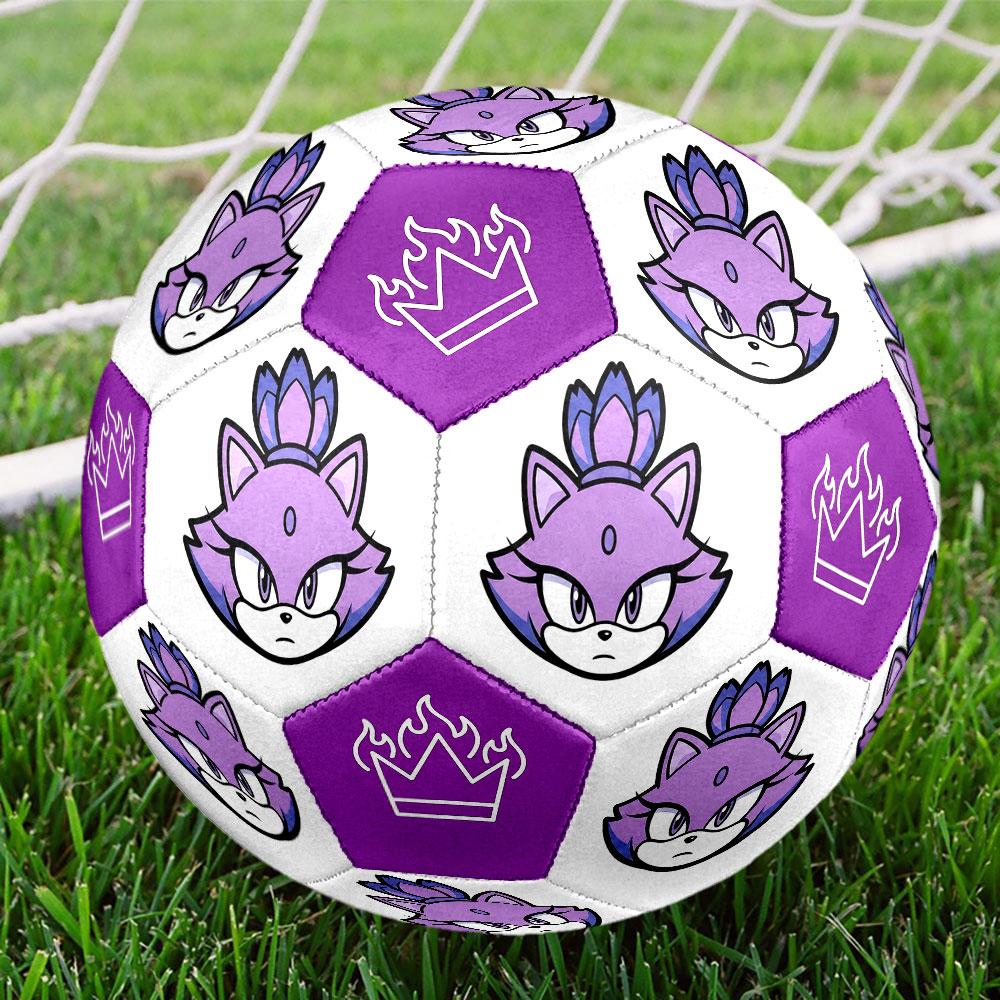 1pc Sonic the Hedgehog Soccer Ball Size 5 Indoor Soccer Ball Fashion Colorful Backyard Game - Great For Sports Fans Gift HE49