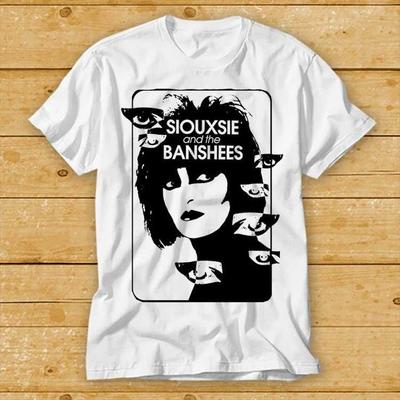 230 г/м² 100% хлопок Футболка с постером Siouxsie Banshees, лимитированное издание, культовый фильм, бестселлер, музыкальная топ-футболка 2414