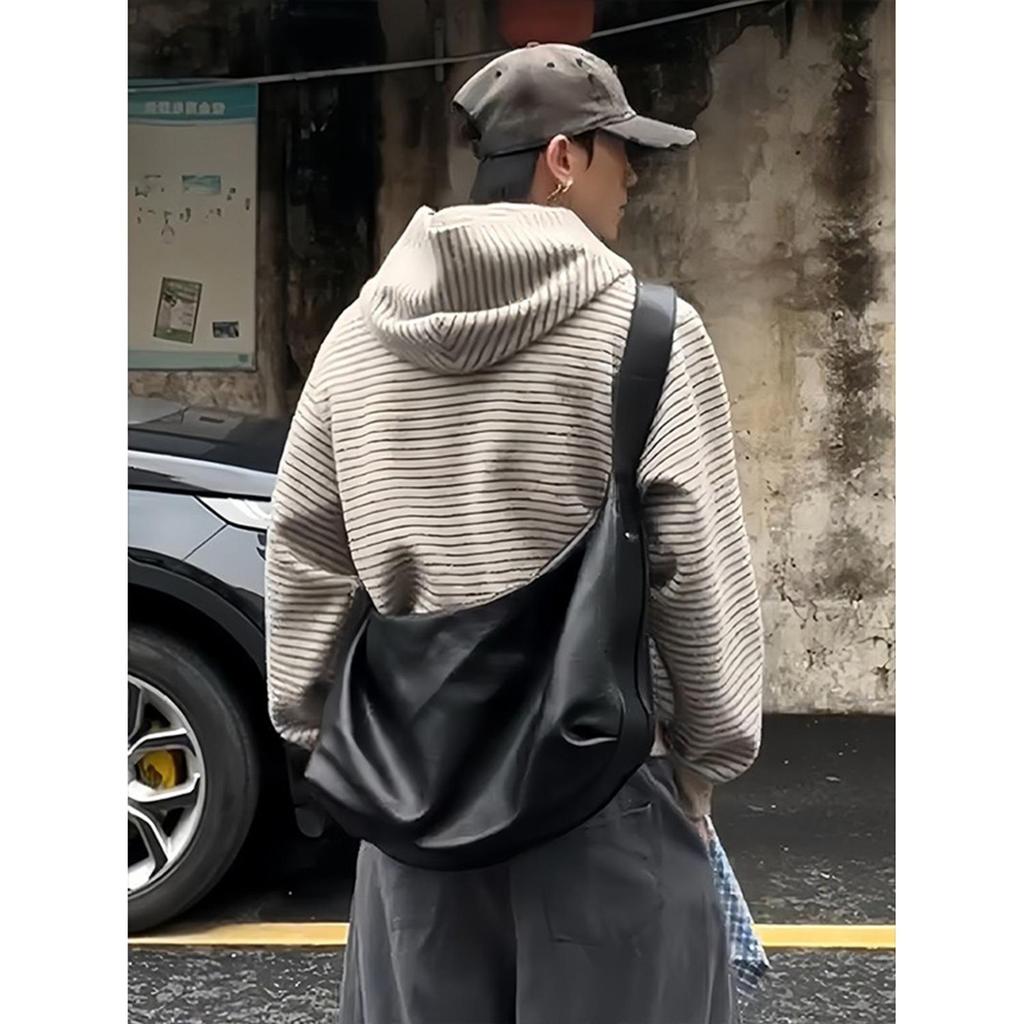 Унисекс ретро-худи на молнии в полоску, кардиган для весны/осени - Повседневное, свободный крой