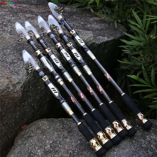 Fishing Rod Carbon Fiber Telescopic Fishing Pole Lengthened Hollow Handle Rods for Bass Carp Fishing