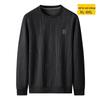 Dibinze Men's Plus Size Casual Crew Neck Long Sleeve Sweatshirt