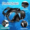 2 Pack Swimming Face Masks For Adult Swimming Snorkeling Goggles With Nose Cover Anti-Fog Clear Vision Tempered Glass For Diving Swimming