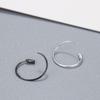 Корейские 9мм Унисекс S925 Серебро Модные Мужские Серьги-Кольца Модная Бижутерия Серьги-Кольца Кольцо для Пирсинга Хряща Уха