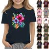 Toddler Girl Boy T-Shirts Kids Top Boys And Girls Printed Short Sleeved T-shirt 1-12Y