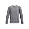 Solid Logo Print Crew Neck Sweatshirt Men Tops Peach Grey 1374250-012