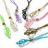 Crystal Cage Holder Rope Pendant Empty Meditation Stone Holder Crystal Necklace Holder Cord,