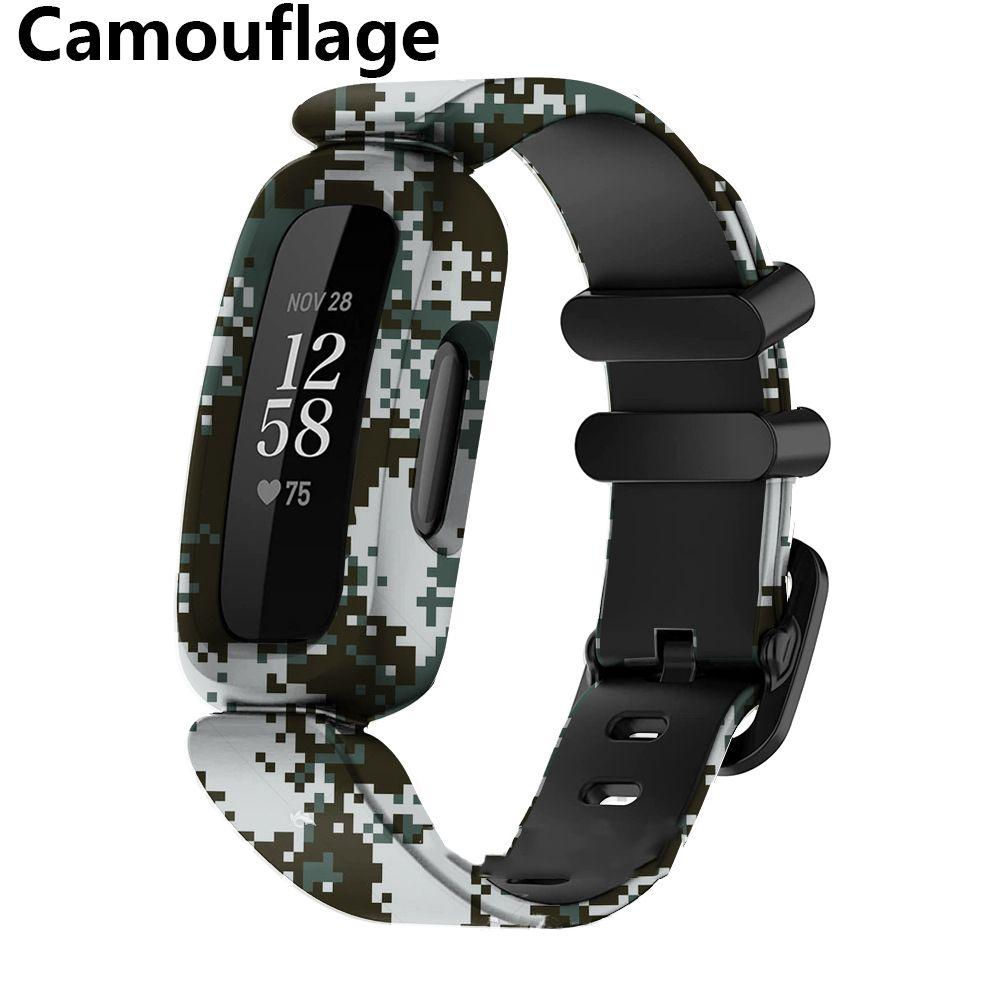 Wrist Strap Silicone Bracelet For Fitbit Ace 3/inspire 2 Smart Watch Band Bracelet Replacement Kids Wristband Watchbands