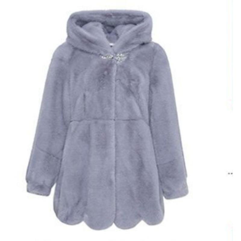 Winter New Fashion Imitation Mink Fur Imitation Coat Middle-aged Mother Hooded Jacket Thickened Women's Pendulum