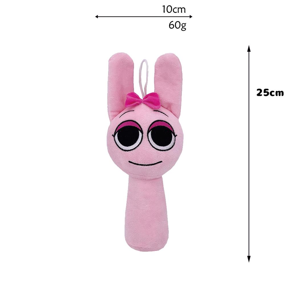 Sprunki Plush Toy 25CM Sprunki Stuffed Animal Doll Horror Game Plush Soft Stuffed Animal Pillow Figure Doll Christmas Birthday Gift for Adults Kids