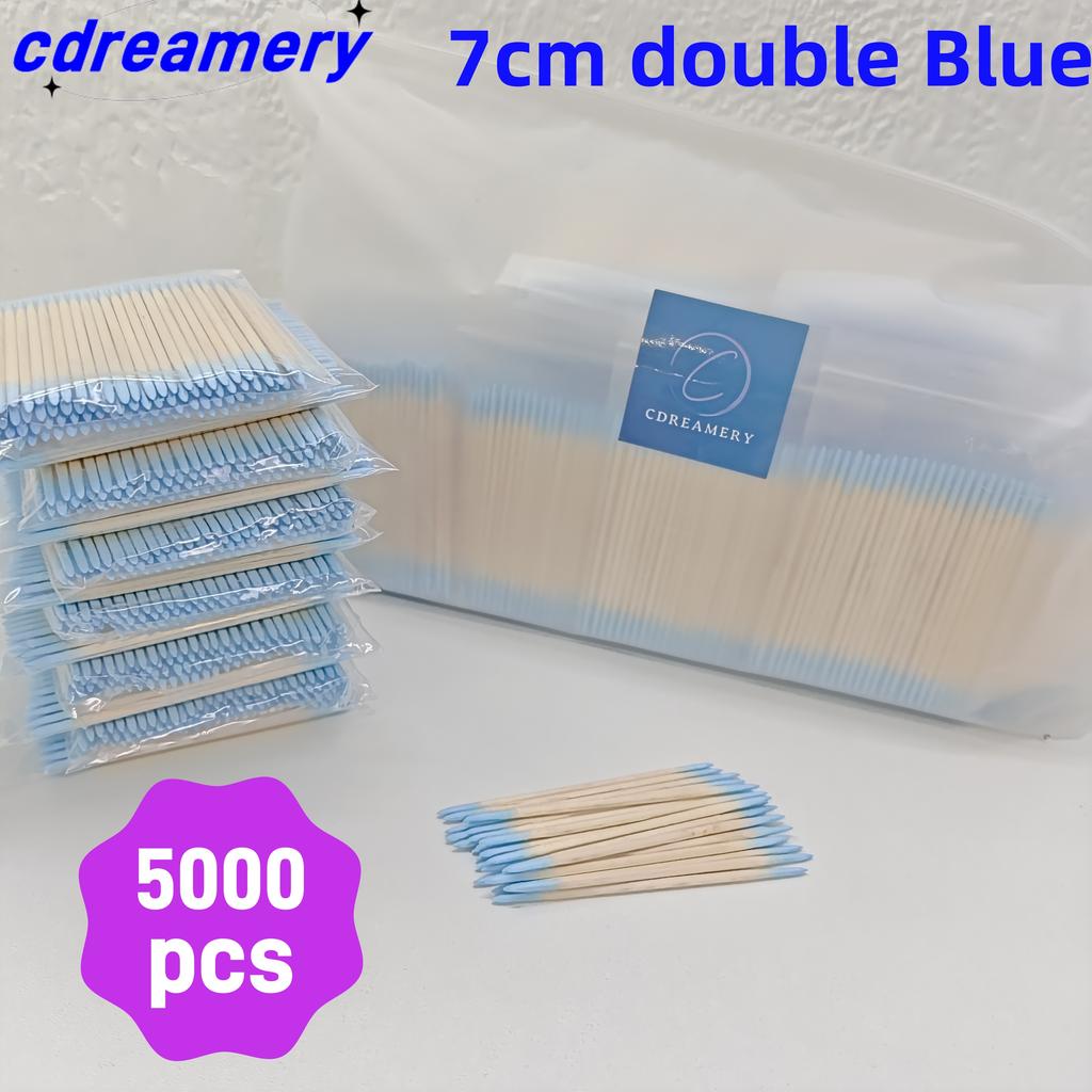 100/2400/5000pcs Double Side Wood Cotton Swab Eyelash Sticks Cleaning Swabs Nails Ear Toothpicks Tattoo clean,Tattoo Accessories