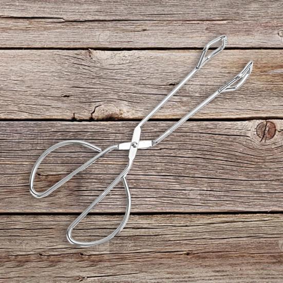 Щипцы для ножниц для еды, нержавеющая сталь, нескользящая длинная ручка, защита от ожогов, многофункциональный зажим для сервировки стейка, хлеба, углерода, гриль