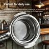 58mm Diameter Non Pressurized Filter Basket Single Layer 608 Holes Portafilter Filter Basket Four-Cup Capacity 0.3mm Hole Size