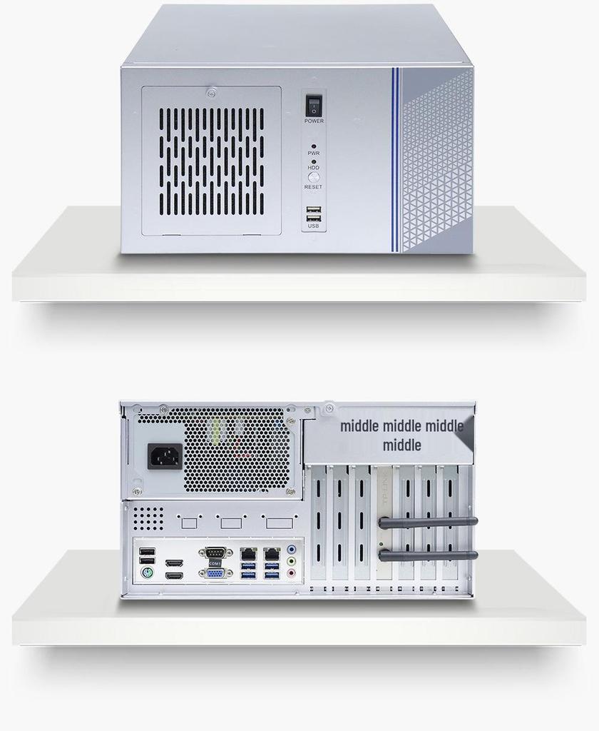Промышленный управляющий компьютер IPC-620 6-го поколения Core для настенного монтажа с несколькими последовательными портами, хост 4U.