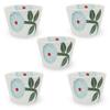 Premium Dahlia Teacup Hasami Made In Japan J-kitchens 5-Piece Set, Ware,