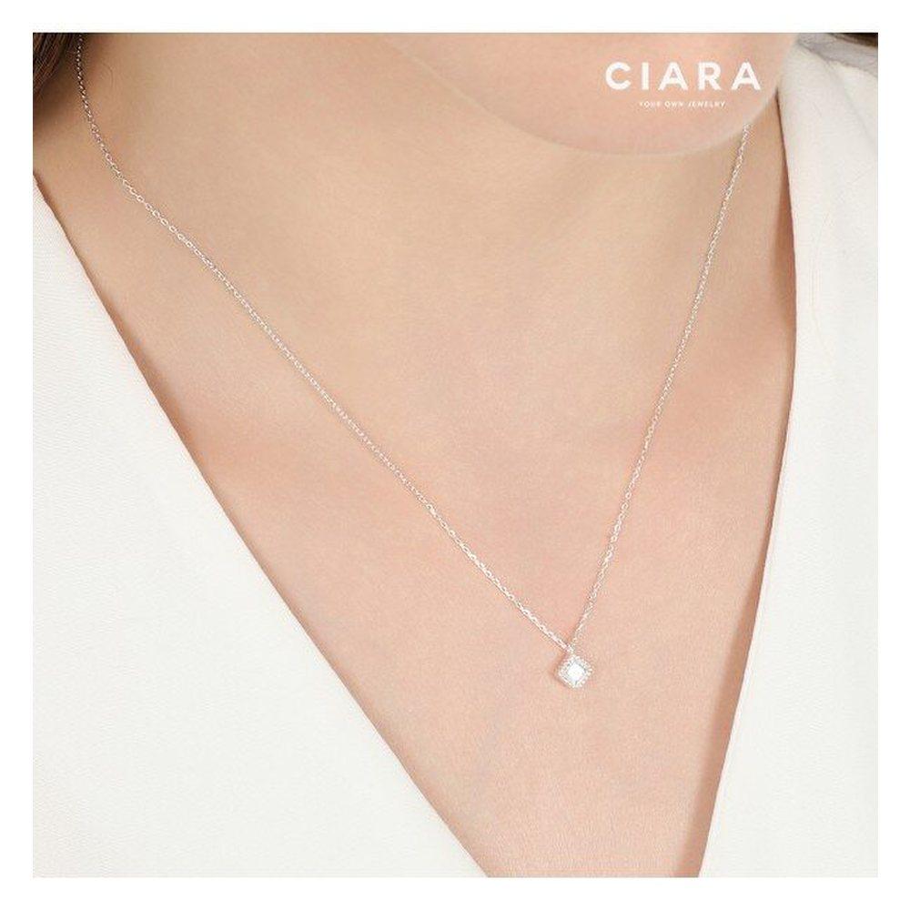 Ciara 92.5 Silver Sanremo Quadrato Brillante Necklace