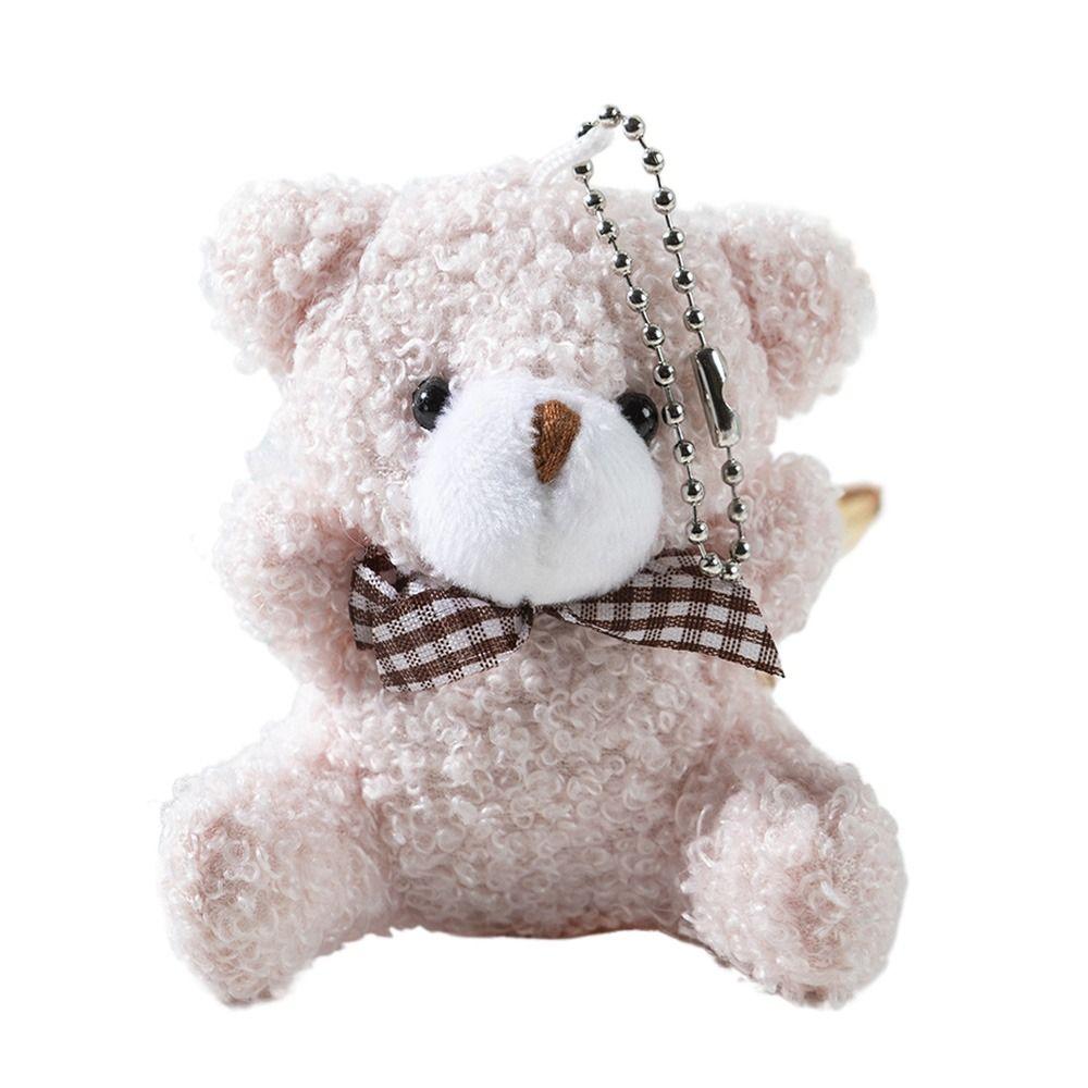 Многоцветный плюшевый медведь брелки подвеска подвеска чучело медведь мультфильм галстук-бабочка медведь кукла универсальный