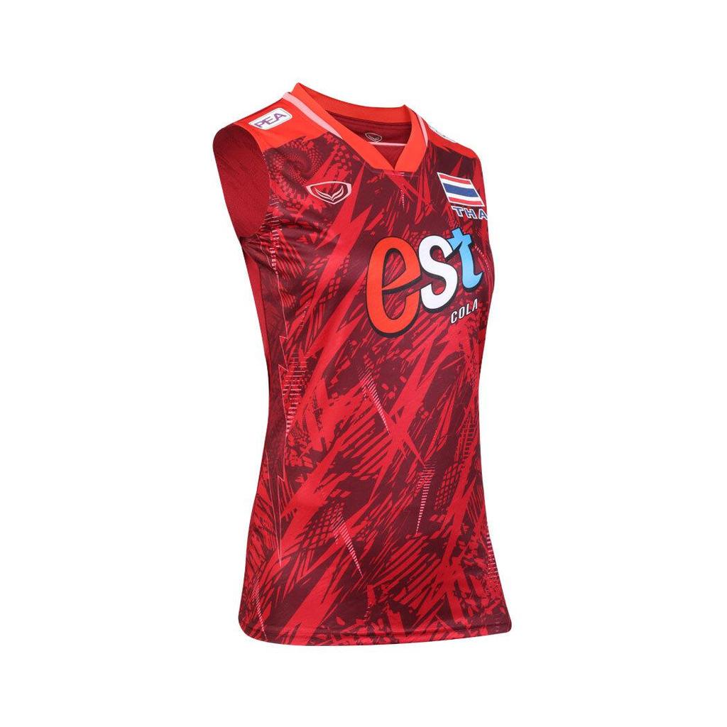 Волейбольная женская национальная майка без рукавов 2023, спонсор, антибактериальная, Grand Sport, Таиланд