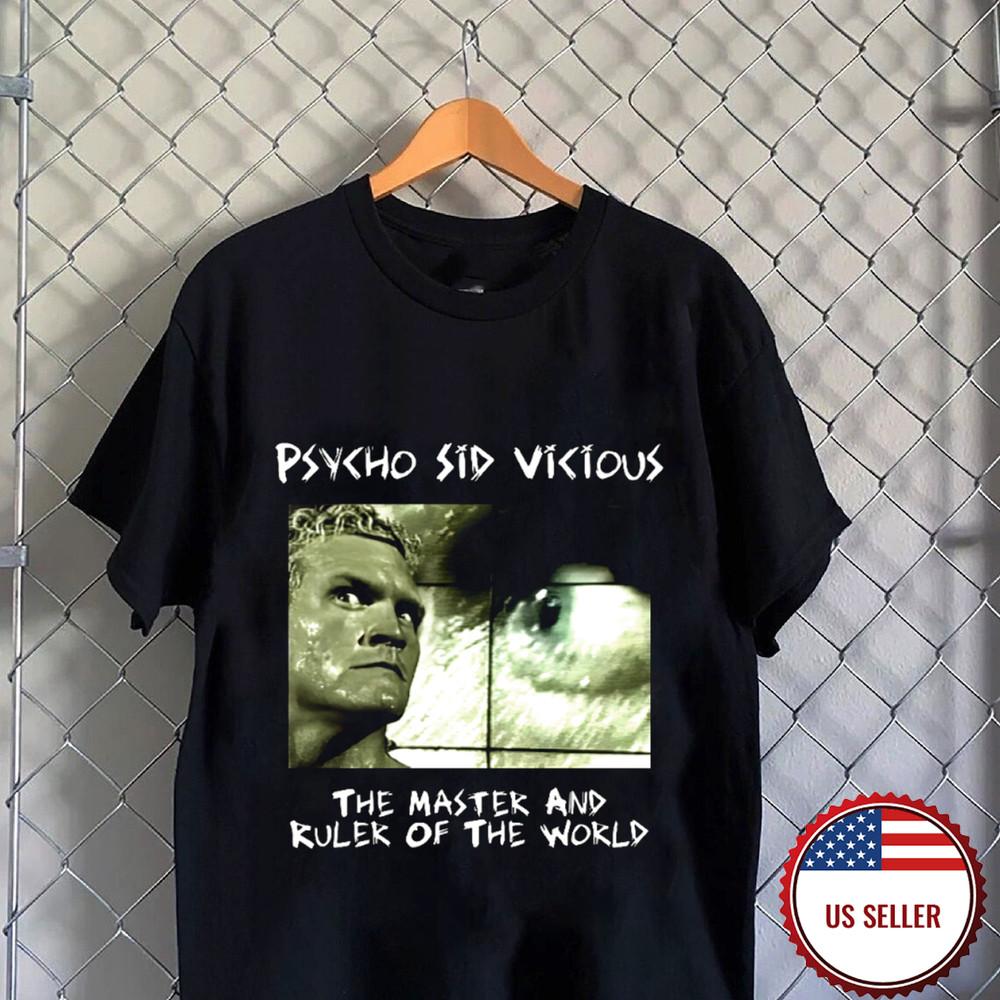 Психо Sid Vicious Мастер И Правитель Мира Футболка Полный Размер S5XL Унисекс Футболка