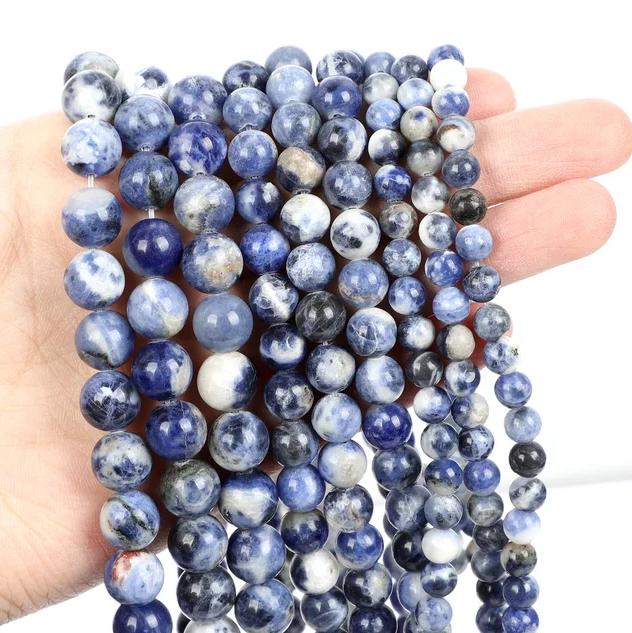 30pcs Natural Stone Beads Tiger Eye Agate Turquoise Rose Quartz Lapis Jade Opal Round Loose Beads for Jewelry Making DIY Bracelet 6mm