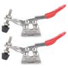 2Pcs Toggle Clamp 304 Stainless Steel Quick Welding Fixture Hand Tool 27KG GH201ASS