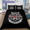 Besiktas Gymnastics Club Custom Name Pattern Bedding Quilt Set Quilt Cover Pillowcase Home Birthday Gift(1 * duvet cover + 2 * pillowcase, without cor