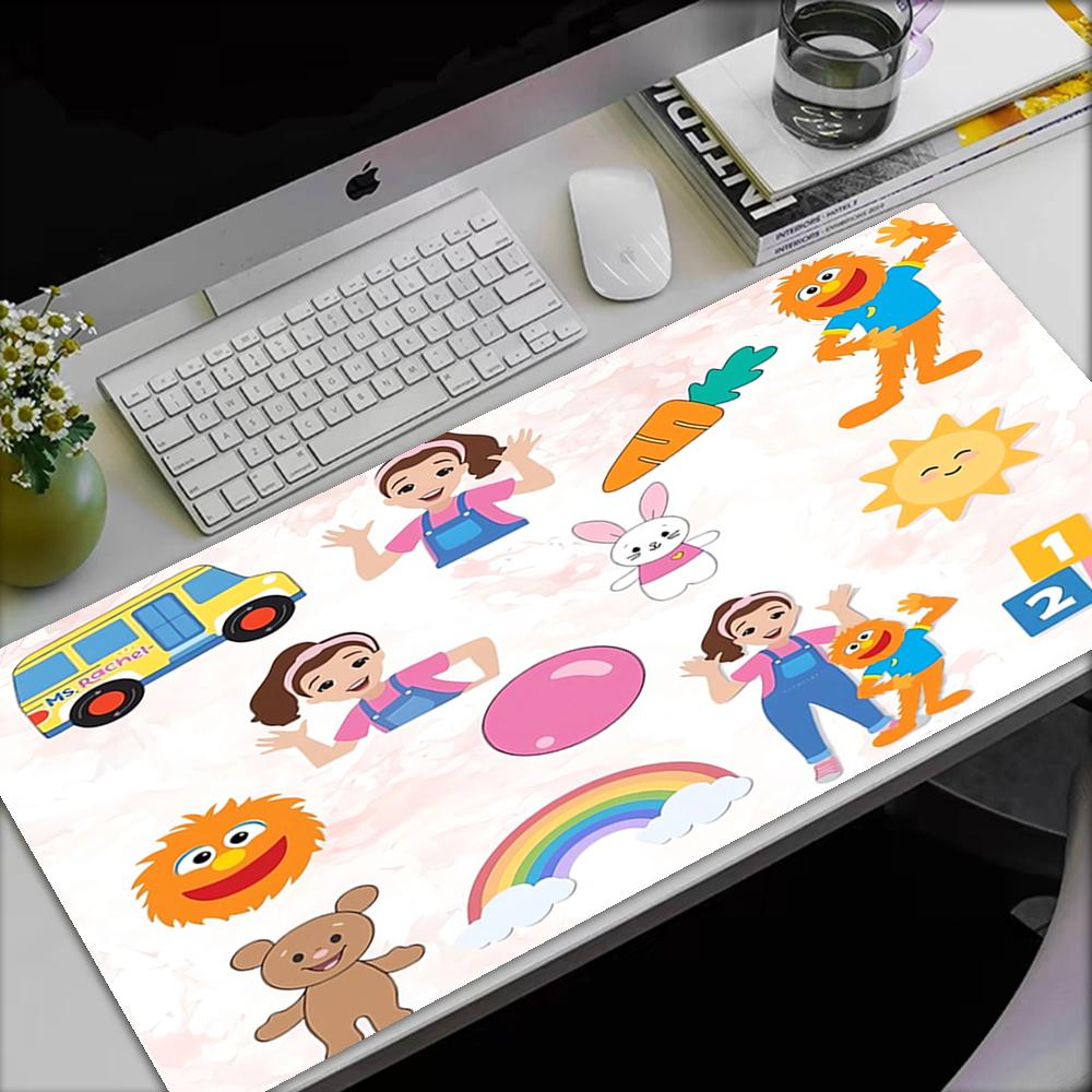Ms. Rachel Theme Mouse Pad, Non Slip Rubber Base, Multifunctional Office & Home Decor, Perfect for Workspace Personalization.
