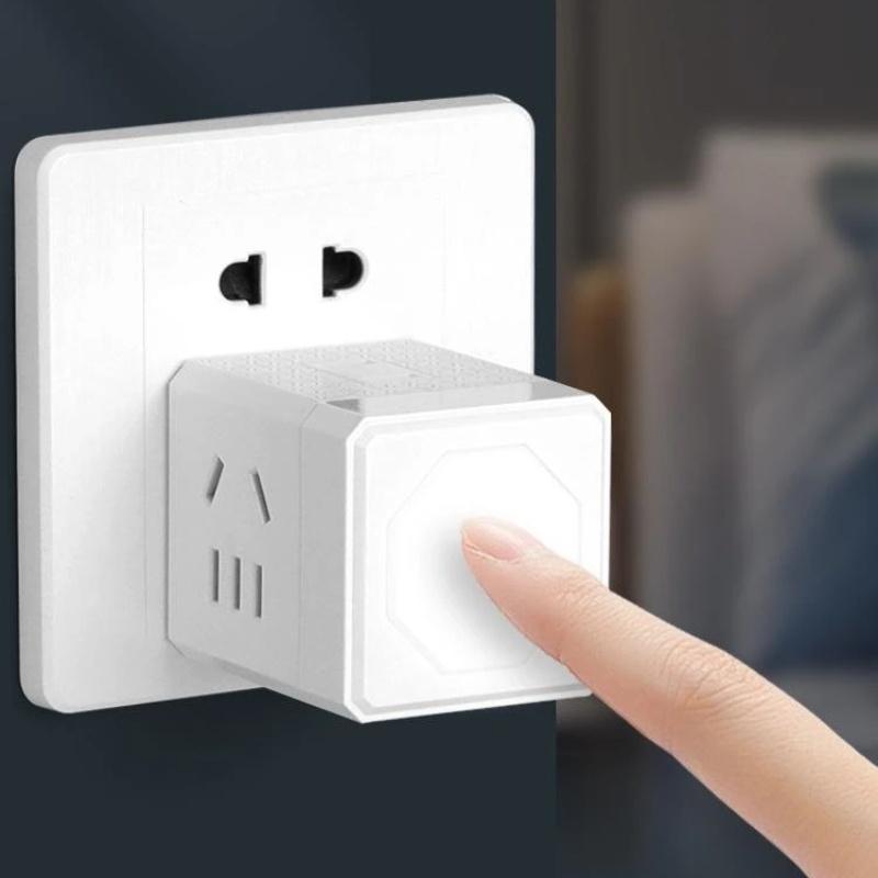 Портативная кубическая розетка с USB-портами для зарядки, несколько AC-розеток для дома, офиса, путешествий, деловых поездок