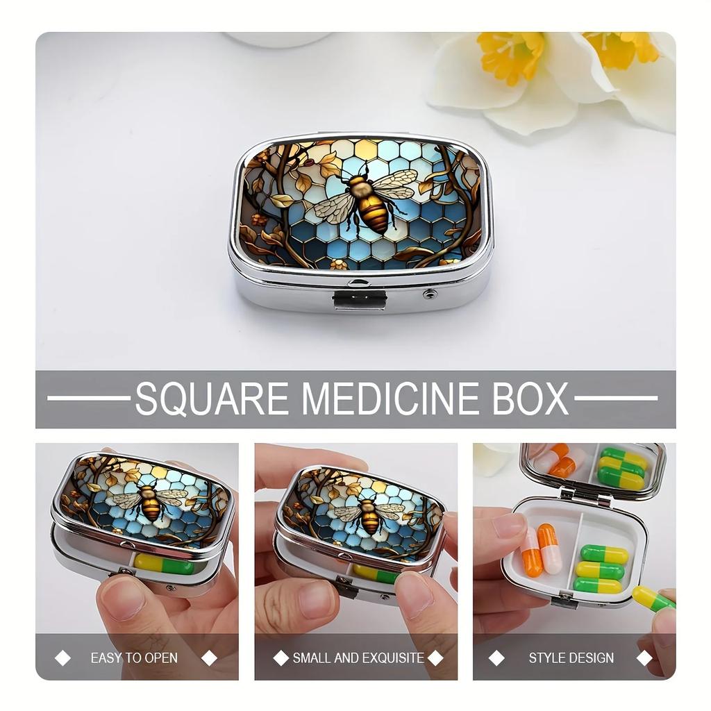 Travel Cases Lovely Colored Medicine Metal Jwelery Organizers Household Holder Iron Cabinet Small Pill Container