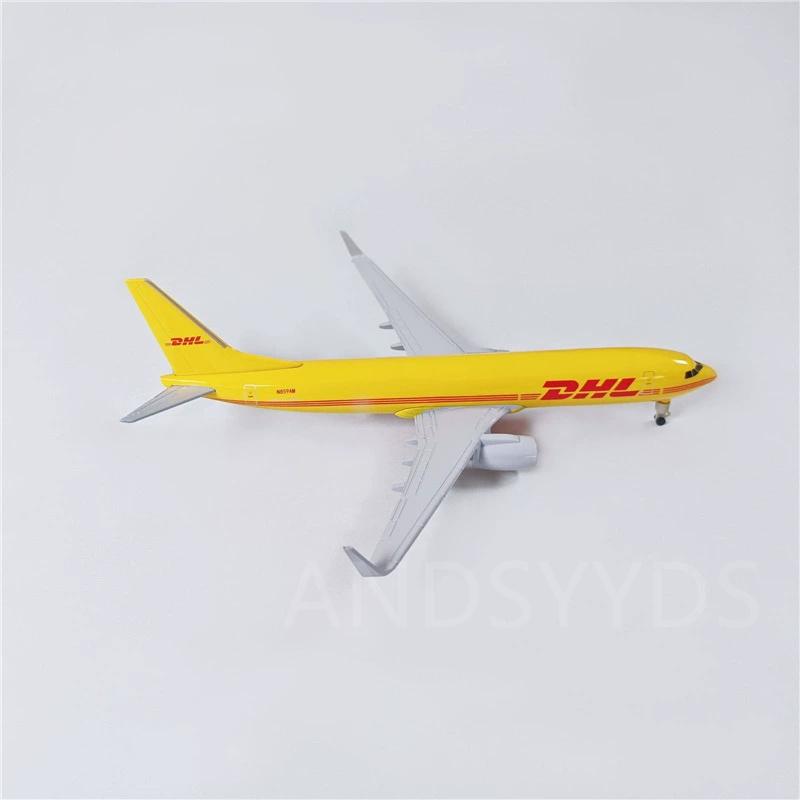 AIR DHL Airlines 20см B737 Металлический сплав 1/400 Масштаб Самолет Литая модель Самолет Авиация Самолет С шасси Коллекция