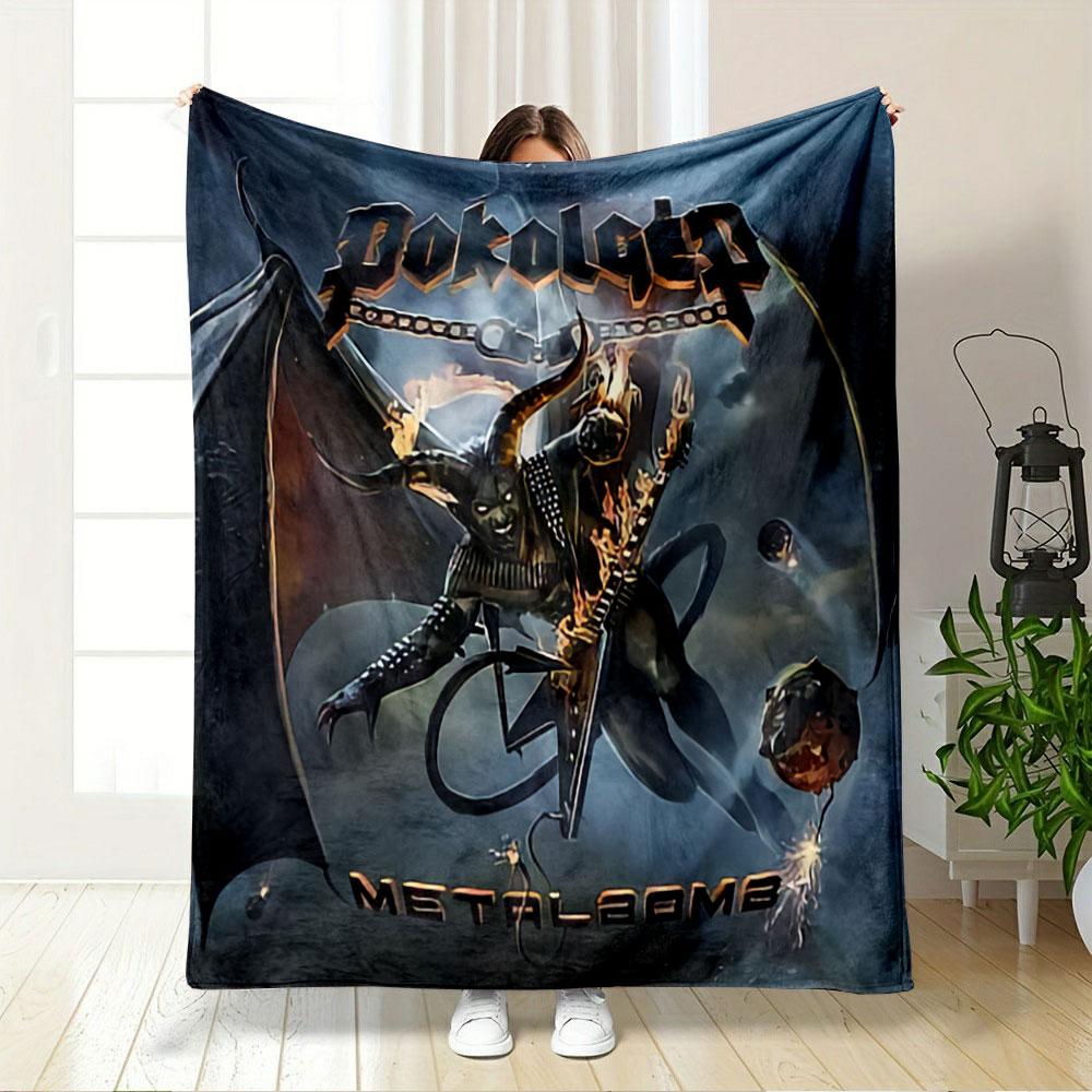 "Metal Demon Blanket Design" for all seasons blanket lunch break throw gift