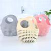 Plastic Bath Basket Handheld Shower Basket Portable Laundry Basket  Bathroom