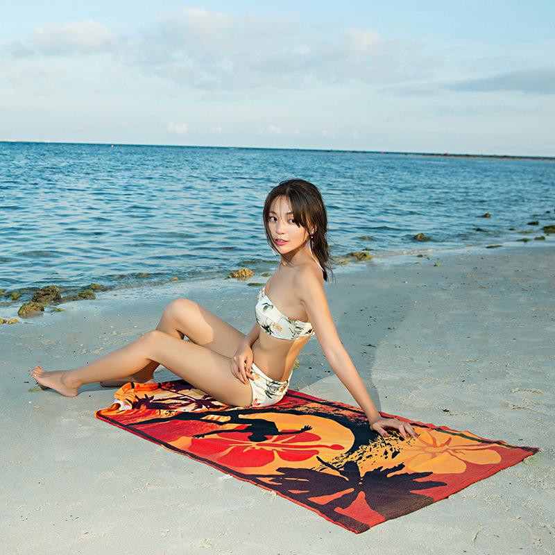 Water Absorbent Bath Towel, Ultra-fine Fiber Beach Towel, Active Printing, Water Absorbent Quick Drying Towel, Swimming Towel