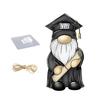 1 Set Graduation Rope Eye-catching Door Sign with Hanging Basswood Graduation Party Dwarf Wooden Hanging Pendant Home