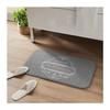 Tapis de bain - Maison de Famille - Des. Place - Microfibre - Gris